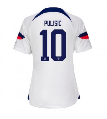 Lacne Ženy Futbalové dres Spojené štáty Christian Pulisic #10 MS 2022 Krátky Rukáv - Domáci